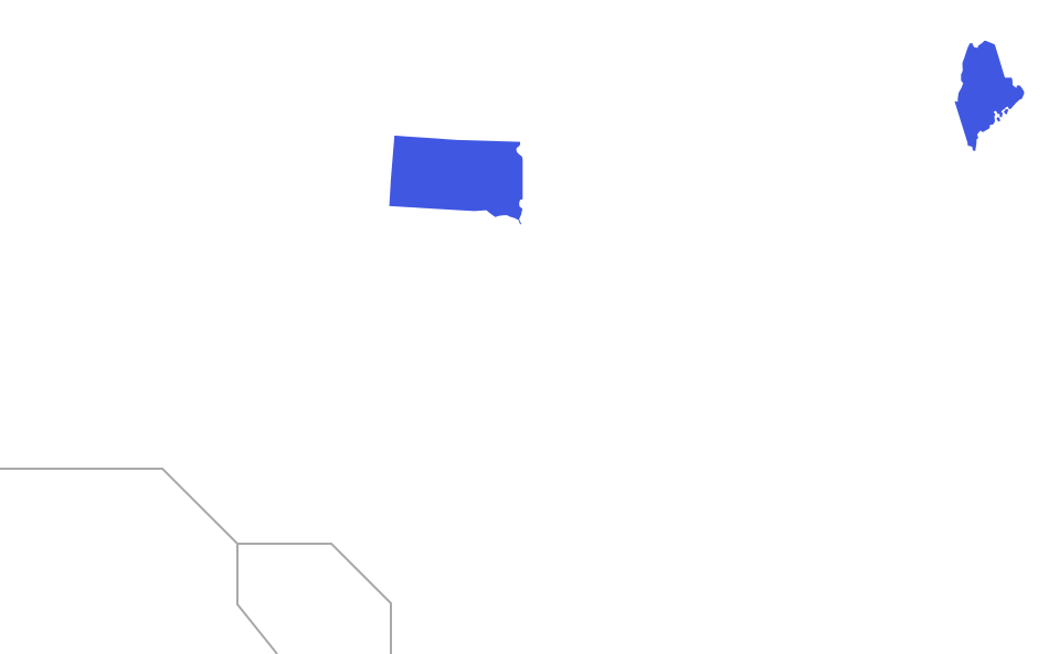 Ship a car from Maine To South Dakota