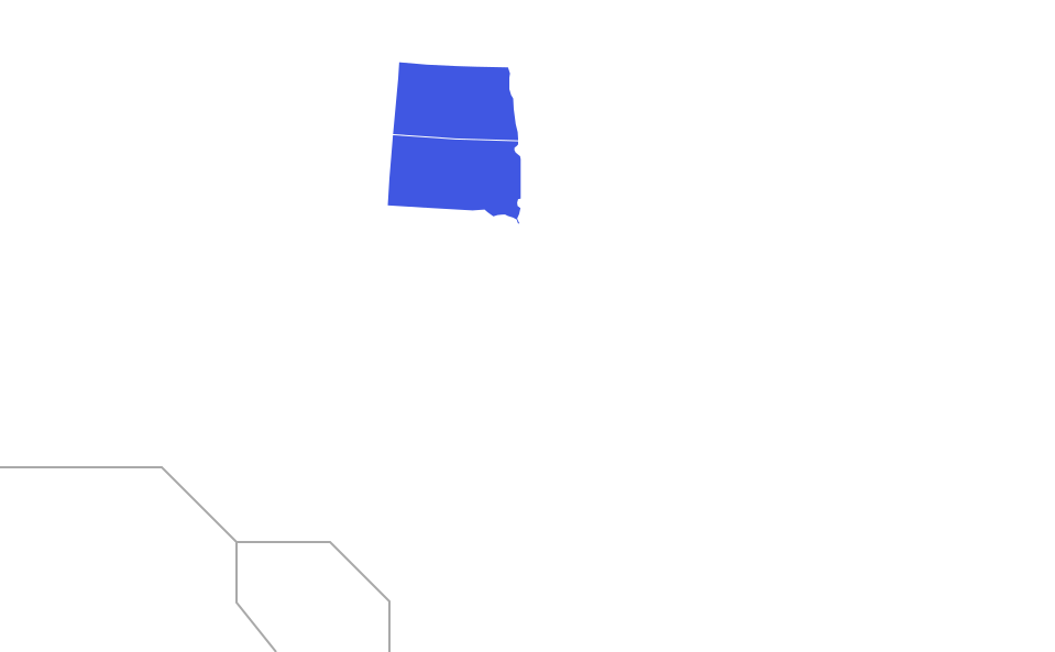 Ship a car from North Dakota To South Dakota